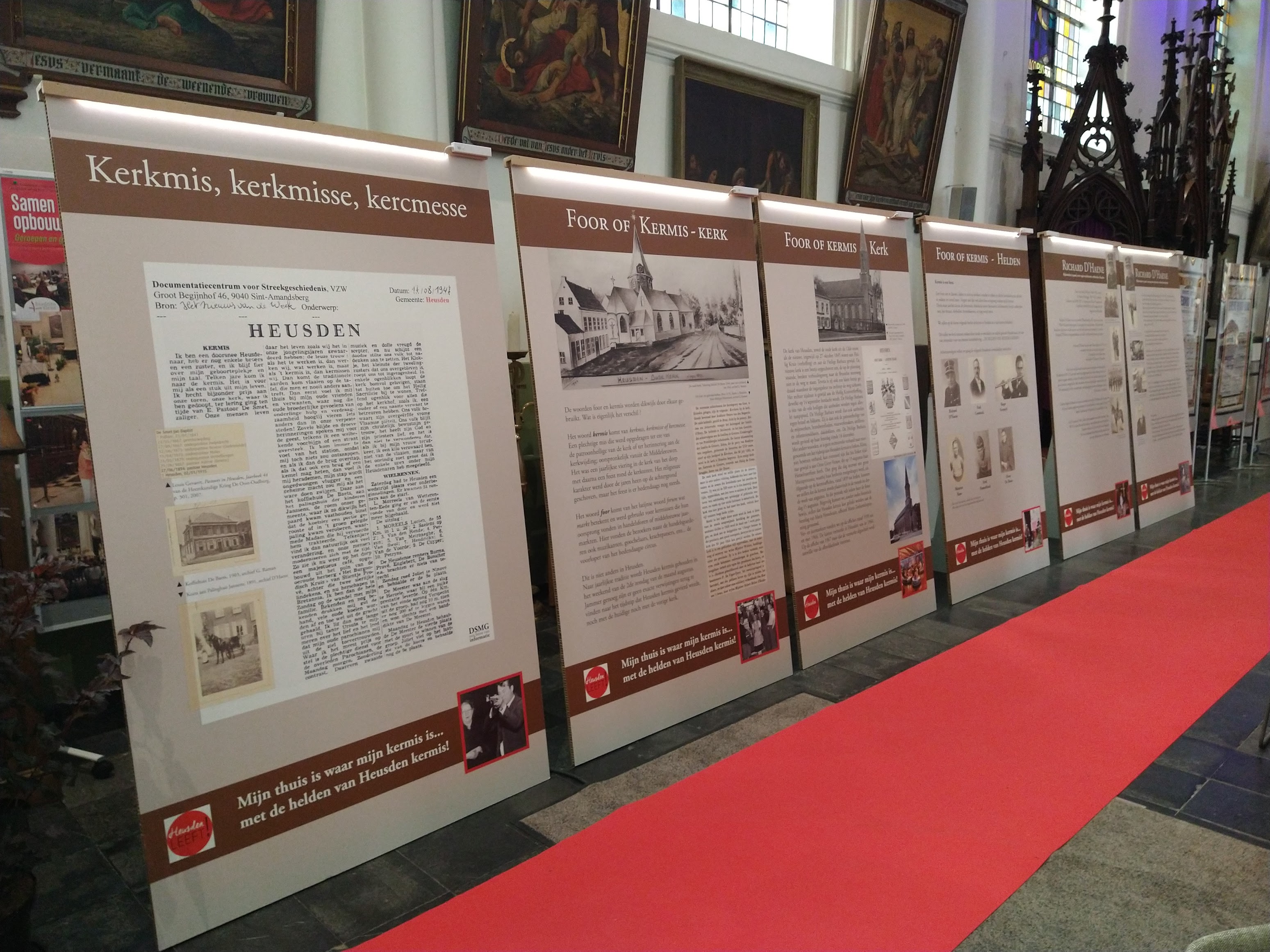 Startpaneel van de tentoonstelling in de kerk van Heusden