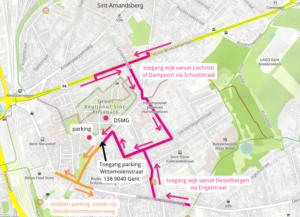 Wijziging Aanrijroute Naar DSMG